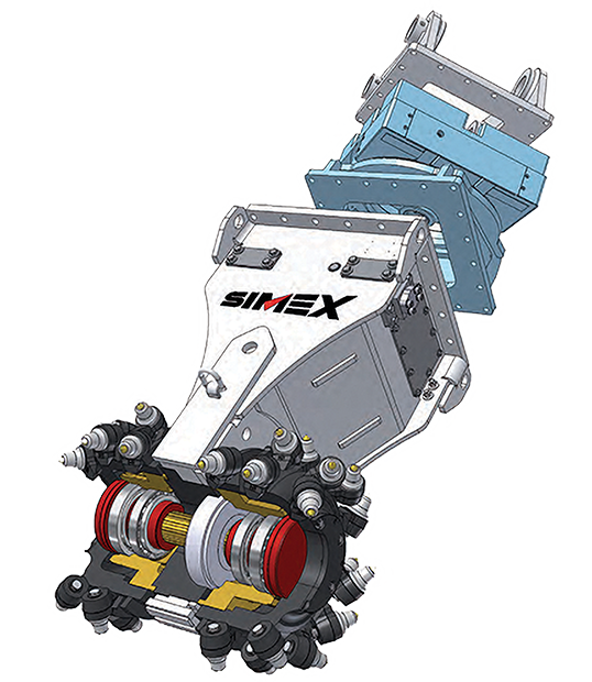 SIMEX Twin Header Rock Grinder