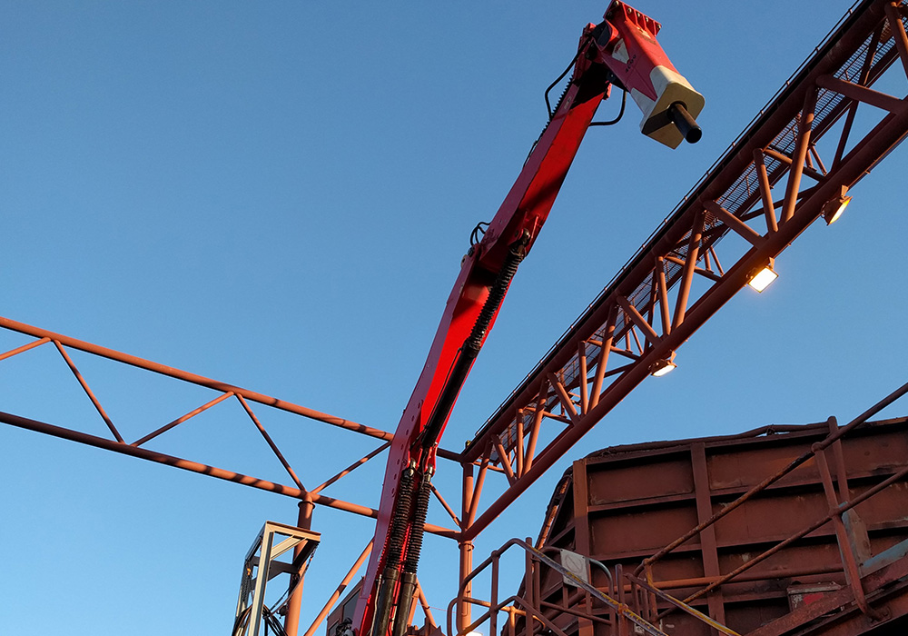 Rammer Boom System onsite