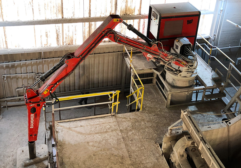 Rammer Boom System, power pack and full electrification of the system